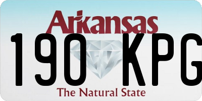 AR license plate 190KPG