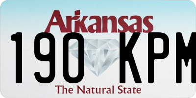 AR license plate 190KPM