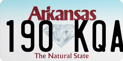 AR license plate 190KQA