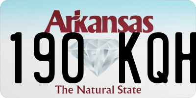 AR license plate 190KQH