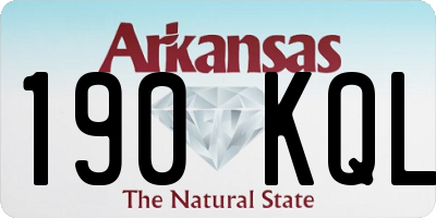 AR license plate 190KQL