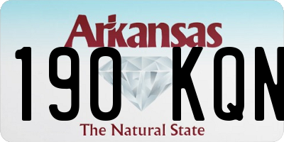 AR license plate 190KQN