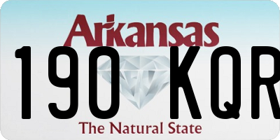 AR license plate 190KQR