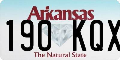 AR license plate 190KQX