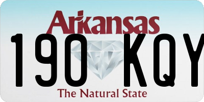 AR license plate 190KQY