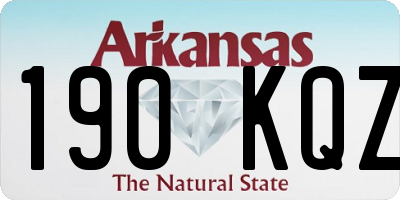 AR license plate 190KQZ