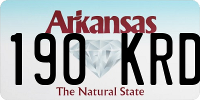 AR license plate 190KRD