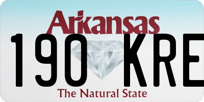 AR license plate 190KRE