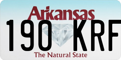 AR license plate 190KRF