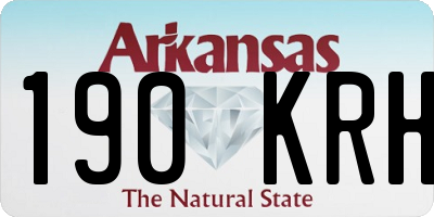 AR license plate 190KRH