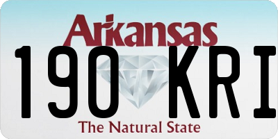 AR license plate 190KRI