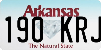 AR license plate 190KRJ