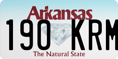 AR license plate 190KRM