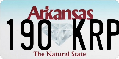 AR license plate 190KRP