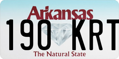 AR license plate 190KRT