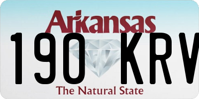 AR license plate 190KRV