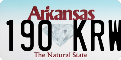 AR license plate 190KRW