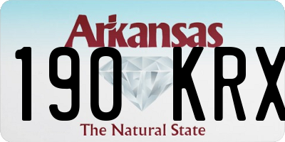 AR license plate 190KRX