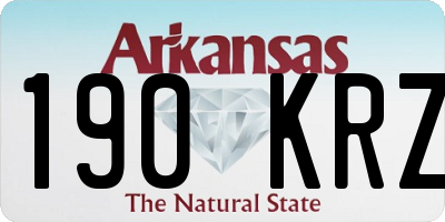 AR license plate 190KRZ