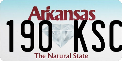 AR license plate 190KSC