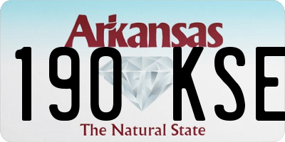 AR license plate 190KSE