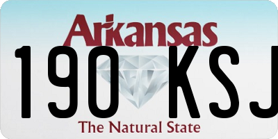 AR license plate 190KSJ