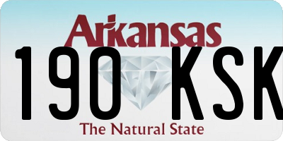 AR license plate 190KSK