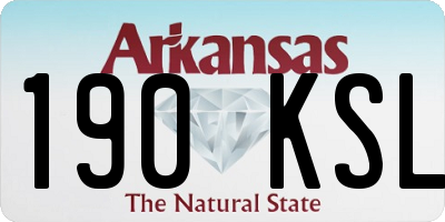 AR license plate 190KSL