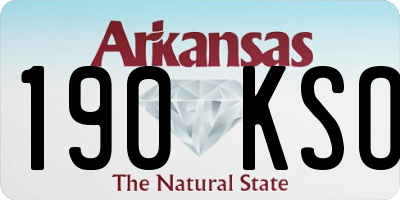 AR license plate 190KSO