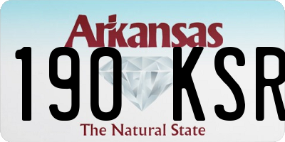 AR license plate 190KSR