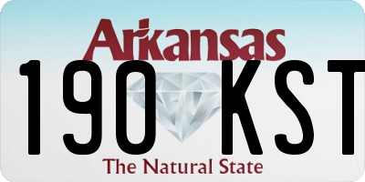 AR license plate 190KST