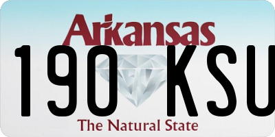 AR license plate 190KSU