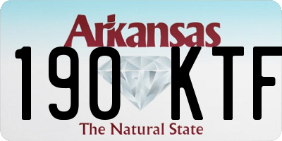 AR license plate 190KTF