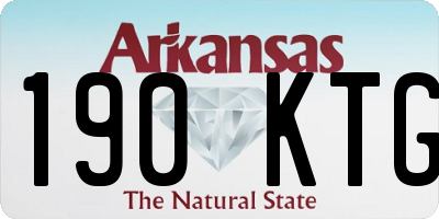 AR license plate 190KTG
