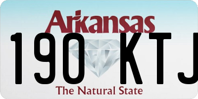 AR license plate 190KTJ