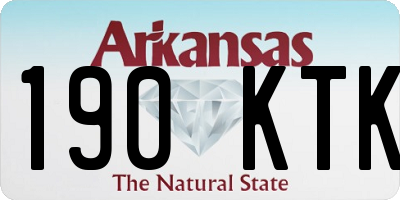 AR license plate 190KTK