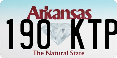 AR license plate 190KTP