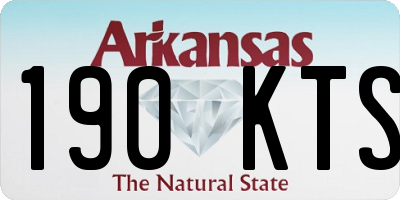 AR license plate 190KTS