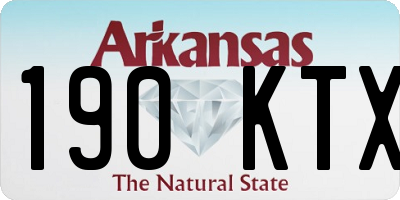 AR license plate 190KTX