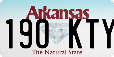 AR license plate 190KTY