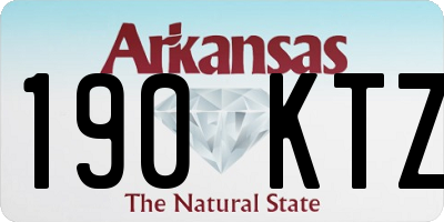 AR license plate 190KTZ