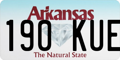AR license plate 190KUE