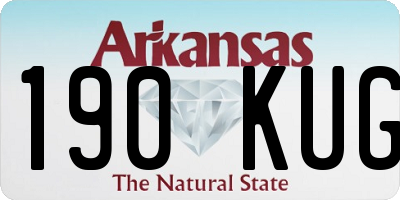 AR license plate 190KUG
