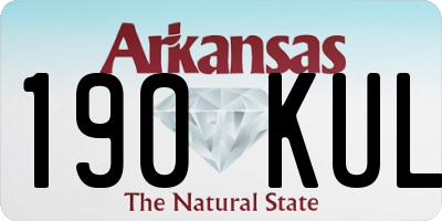 AR license plate 190KUL