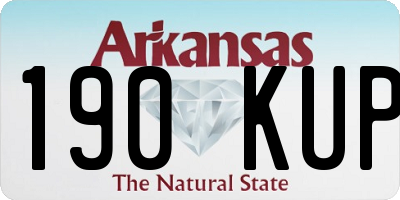 AR license plate 190KUP
