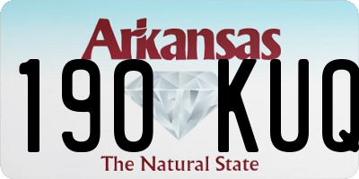 AR license plate 190KUQ