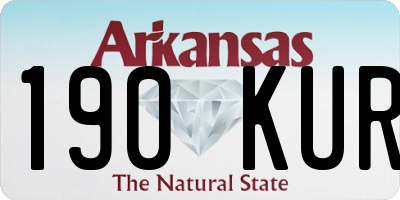 AR license plate 190KUR