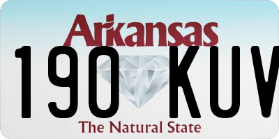 AR license plate 190KUV