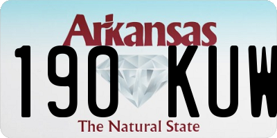 AR license plate 190KUW