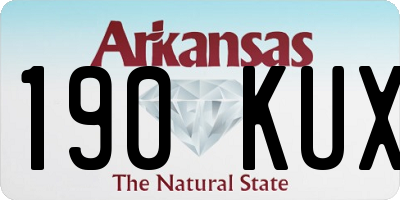 AR license plate 190KUX